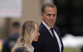 Hunter Biden arrives at federal court with his wife, Melissa Cohen Biden 11 June  2024, in Wilmington, Del. (