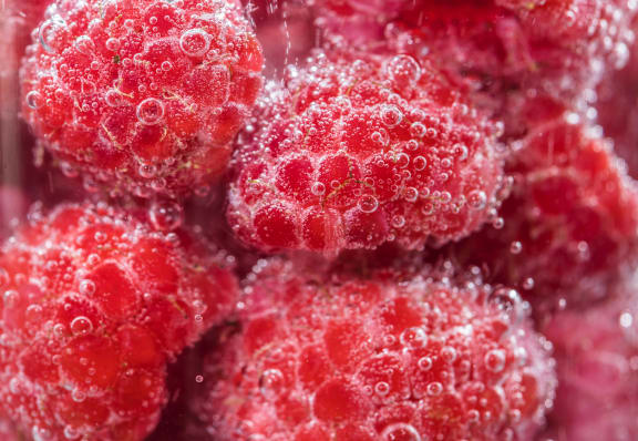 frozen raspberries