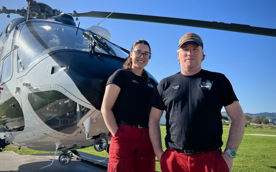 Trust Tairāwhiti Eastland Rescue Helicopter pilot James Easterbrook and crew member Leah Kortez were quick to carry out a training mission in the new aircraft.
Supplied/Eastland Helicopter Rescue Trust