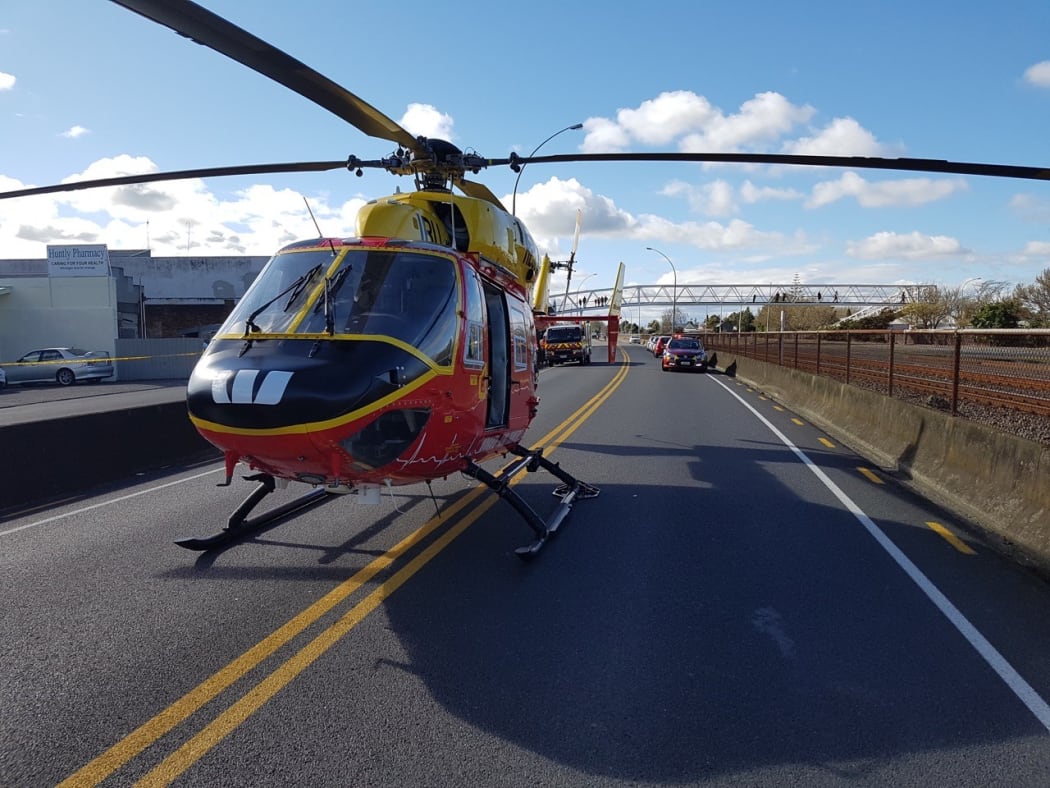 The Waikato Westpac Rescue Helicopter responded to the crash on SH1 in Huntly.