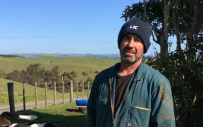 Dairy farmer Philip Thomas, who had his four-wheeler stolen just metres from his milking shed