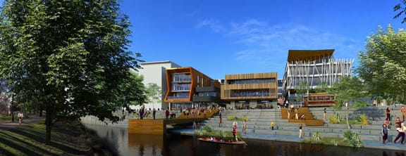 The development of Oxford Terrace, which replaces the Strip is underway.