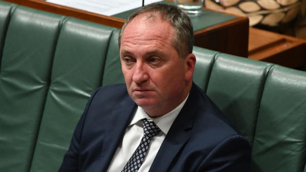 Deputy Prime Minister Barnaby Joyce during Question Time in the House of Representatives at Parliament House in Canberra, Thursday, February 8, 2018.