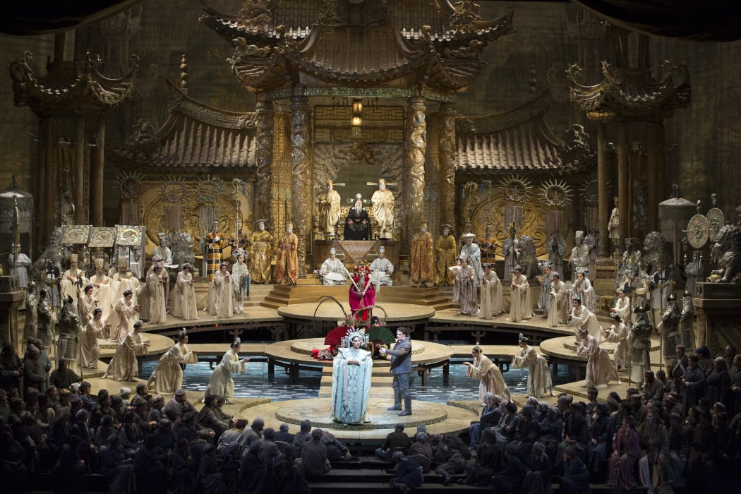 A scene from Turandot at The Metropolitan Opera