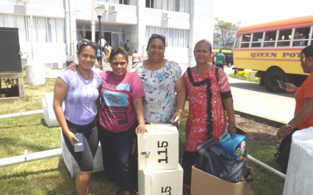 Election officers in Samoa