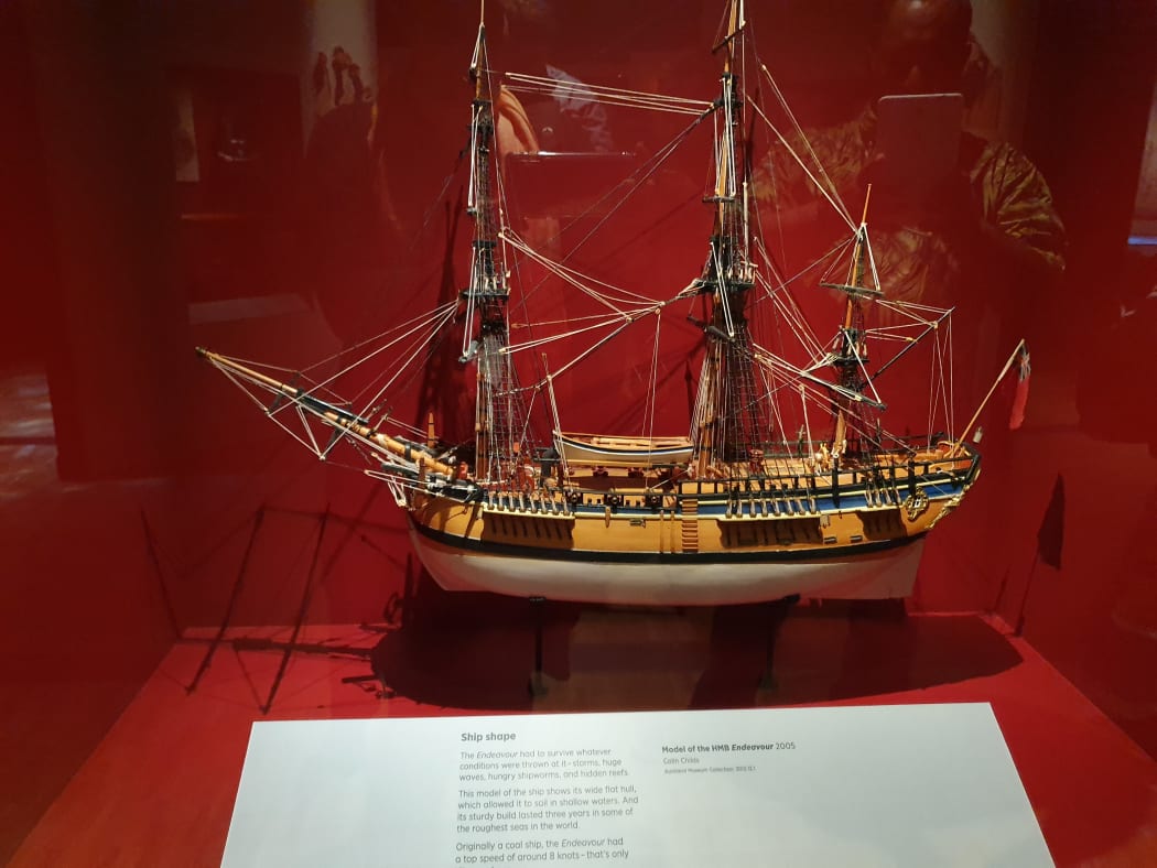 A replica of Captain James Cook's  Endeavour is on display at the Auckland Museum.
