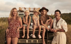 Robbie Lanauze, Nadja van Osch and their three children while they were living in Spain