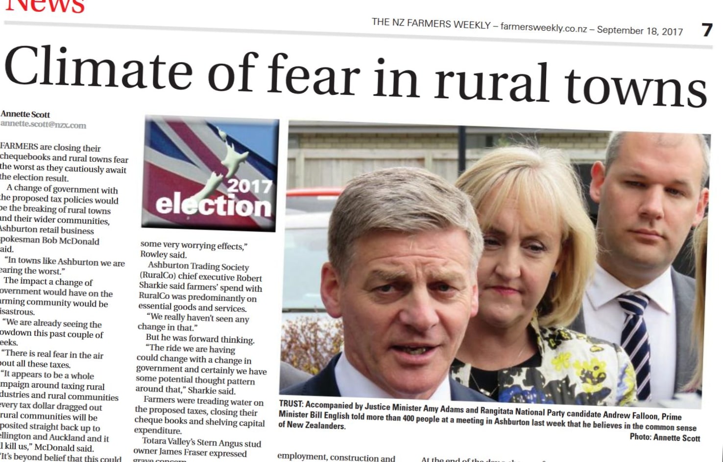 A grim headline in this week's Farmers Weekly