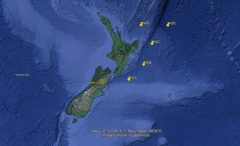 DART buoy locations