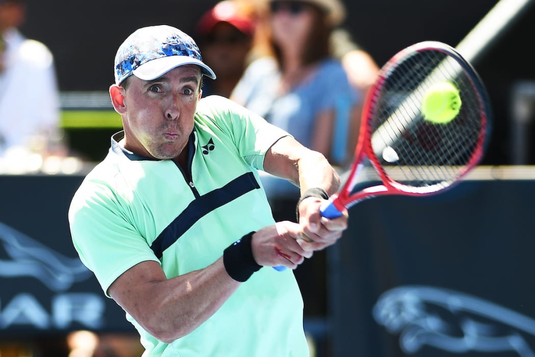 Rubin Statham (NZL) during the ASB Classic. ASB Tennis Centre, Auckland,  New Zealand. Tuesday 8 January 2019.