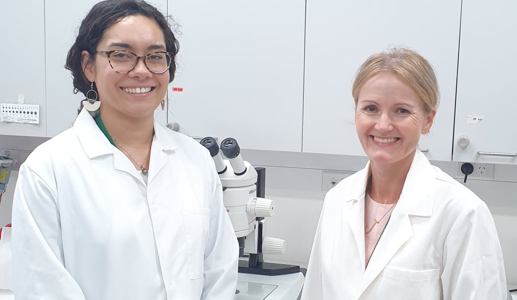 Fertility researchers Zaramasina Clark and Janet Pitman, from Victoria University of Wellington.