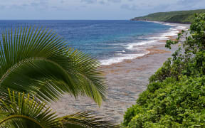 Niue's west coast, seen from the south of the island.
