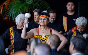 Pātea Māori Club performed Poi E at the launch event.
