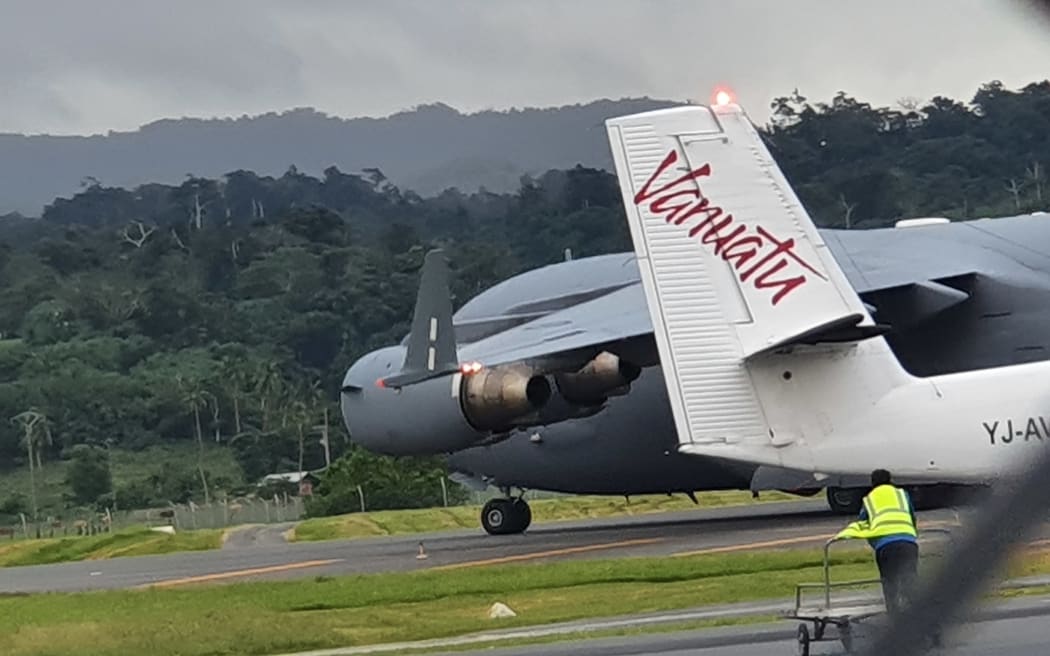 An Air Vanuatu aircraft at Tontouta