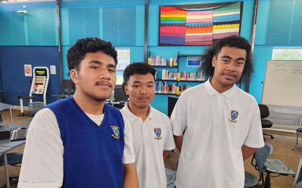 Porirua College students John, Dawt and Tion say it has been hard to stay motivated through disrupted learning in the Covid-19 pandemic.