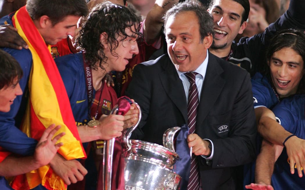 UEFA president Michel Platini dismisses as fictitious allegations he was given a Picasso to vote for Russia.