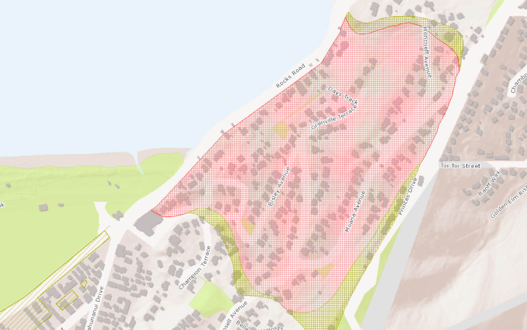 The Tāhunanui Slump is one area covered by the slope risk overlay and now insurers appear to be retreating from properties in the area.