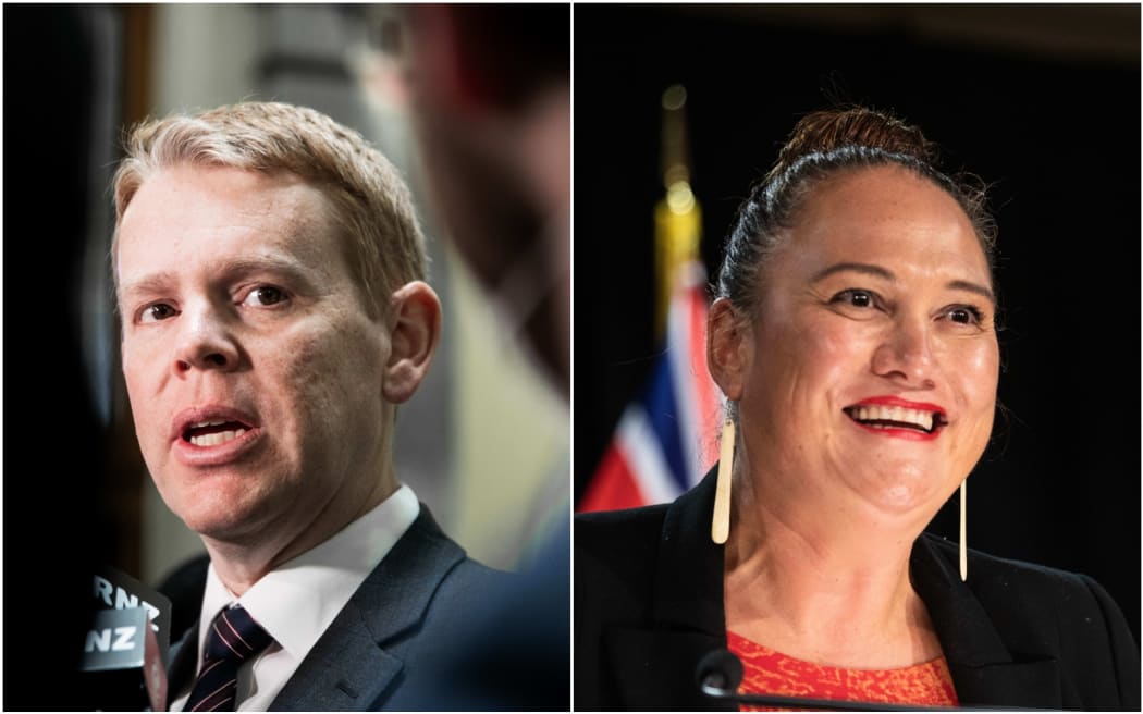 Chris Hipkins and Carmel Sepuloni.