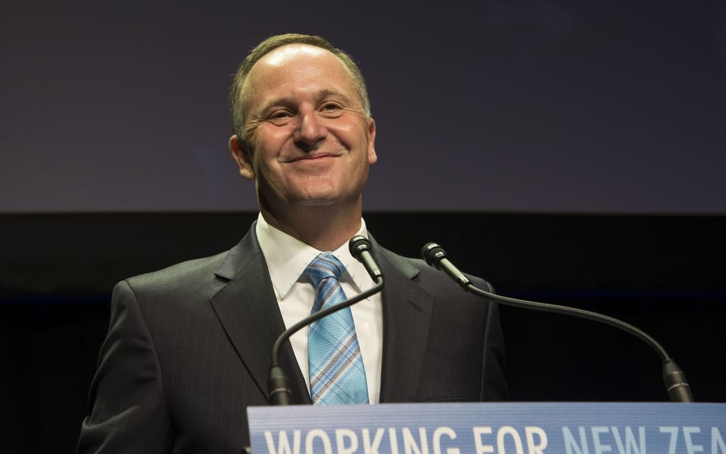 John Key on election night.