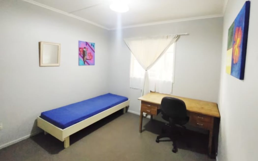 A bedroom at the address, where Peter Mazany says he provided safe, warm, dry and affordable accommodation.