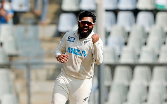 Ajaz Patel of New Zealand