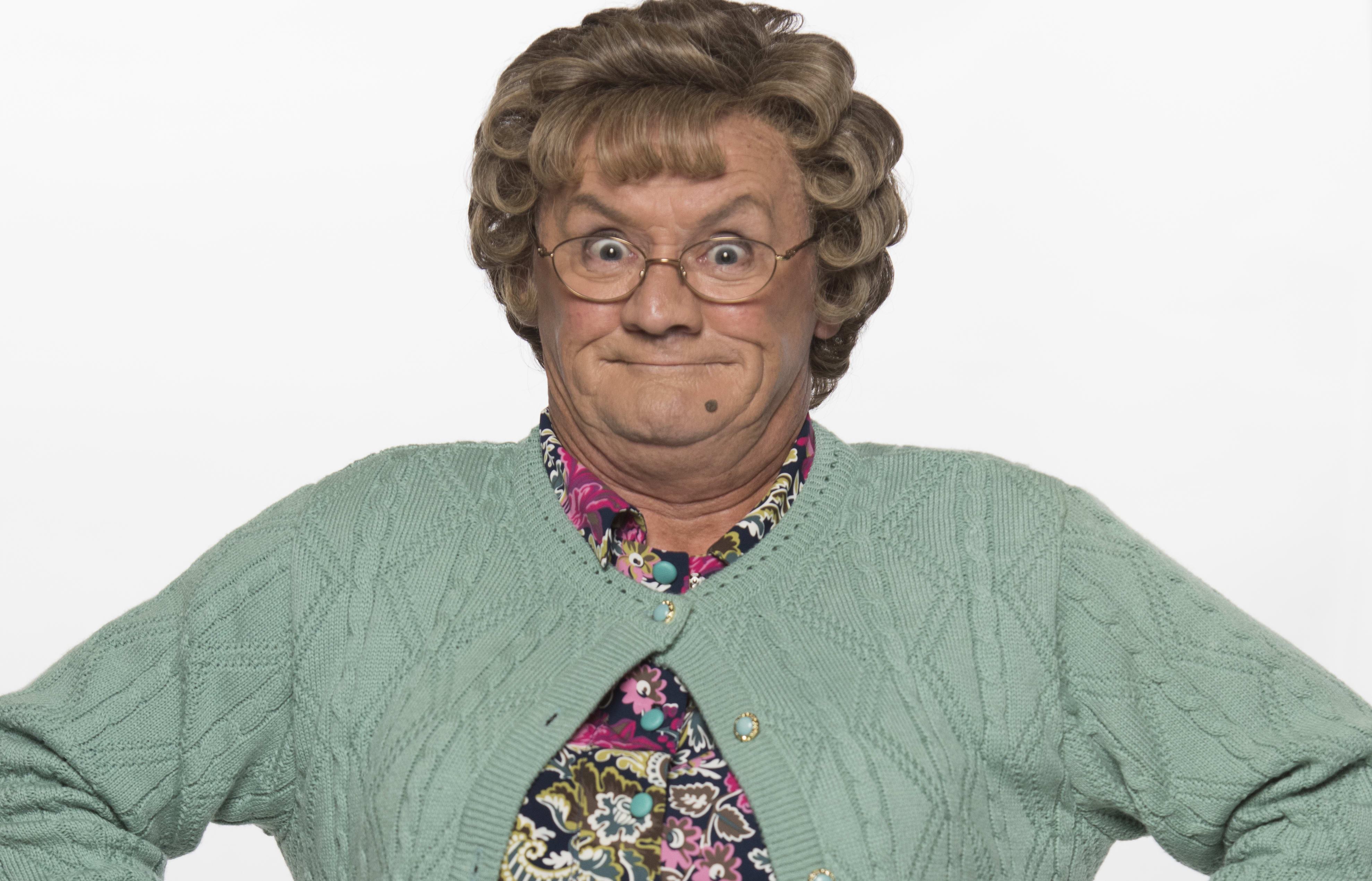 Mrs Brown played by Brendan O'Carroll in Mrs Brown's Boys.