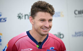 Beauden Barrett during a Blues Super Rugby training session.