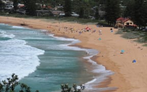Newport Beach as seen from Barrenjoey Rd. Newport is one of Sydney's Northern Beaches.