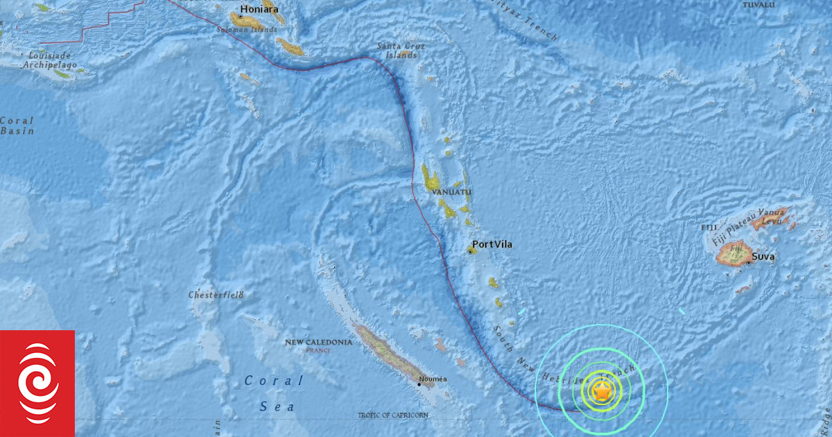 Tsunami threat vanuatu