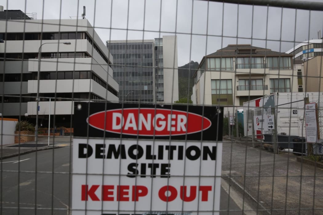 The building at 61 Molesworth Street, which is awaiting demolition.