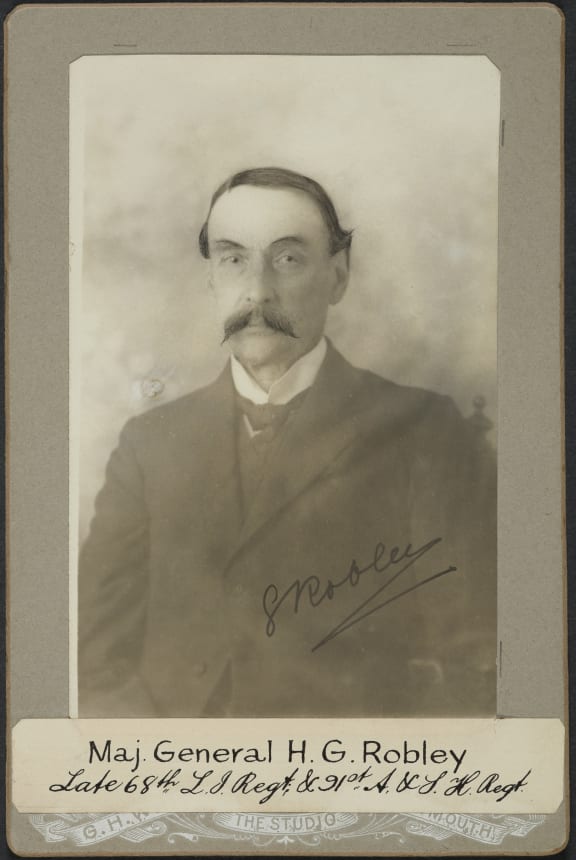 General Horatio Gordon Robley, who fought at Gate Pā and Te Ranga.