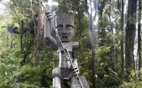 A six-metre-tall statue of a Rangitane ancestor has been disfigured, with vandals reportedly using tools to cut away its phallus.