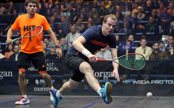 New Zealand squash player Campbell Grayson.