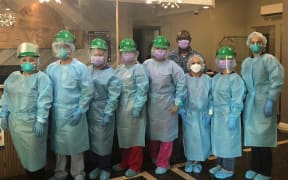 A medical team in Guam