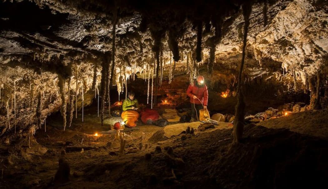 Cave camp - six hours from the surface - hear Marcus Thomas and Neil Silverwood with Kim at 11:30am