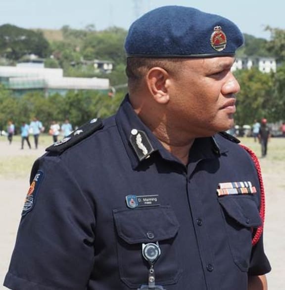 Papua New Guinea police commissioner David Manning