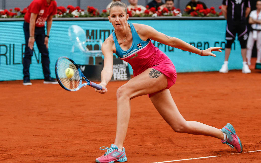 Karolina Pliskova faces a likely fine after smashing her racket on the umpires chair.