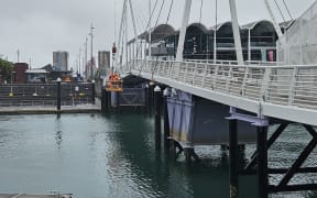 The Wynyard Bridge was still undergoing testing on 12 December and closed off to foot traffic.