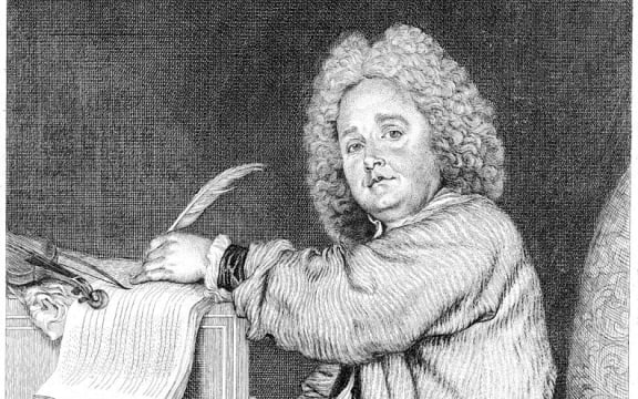 Jean-Féry Rebel, engraving by Jean Moyreau after Watteau