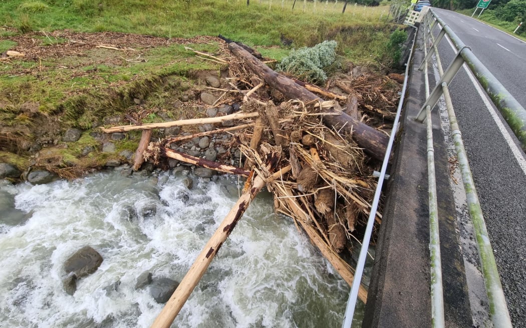 Damage in Wairoa following Cyclone Gabrielle.