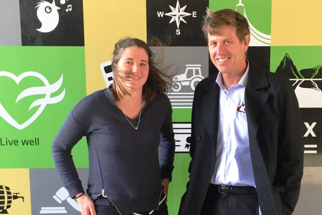 Georgina Lyndsay and CRV Ambreed Oceania Managing Director Angus Haslett