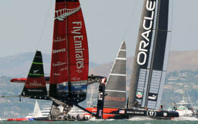 Emirates Team New Zealand battled it out against Oracle Team USA in 2013 but lost the series.