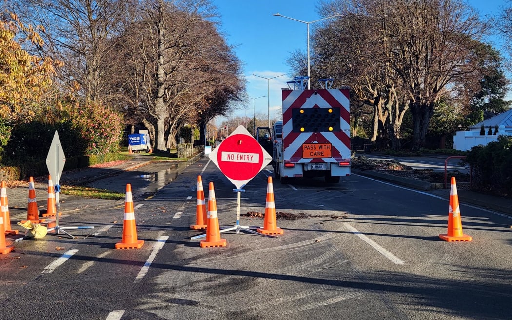 Fendalton Rd sinkhole