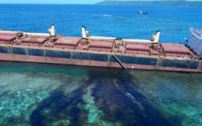MV Solomon Trader oil spill on Rennell Island, Solomon Islands.