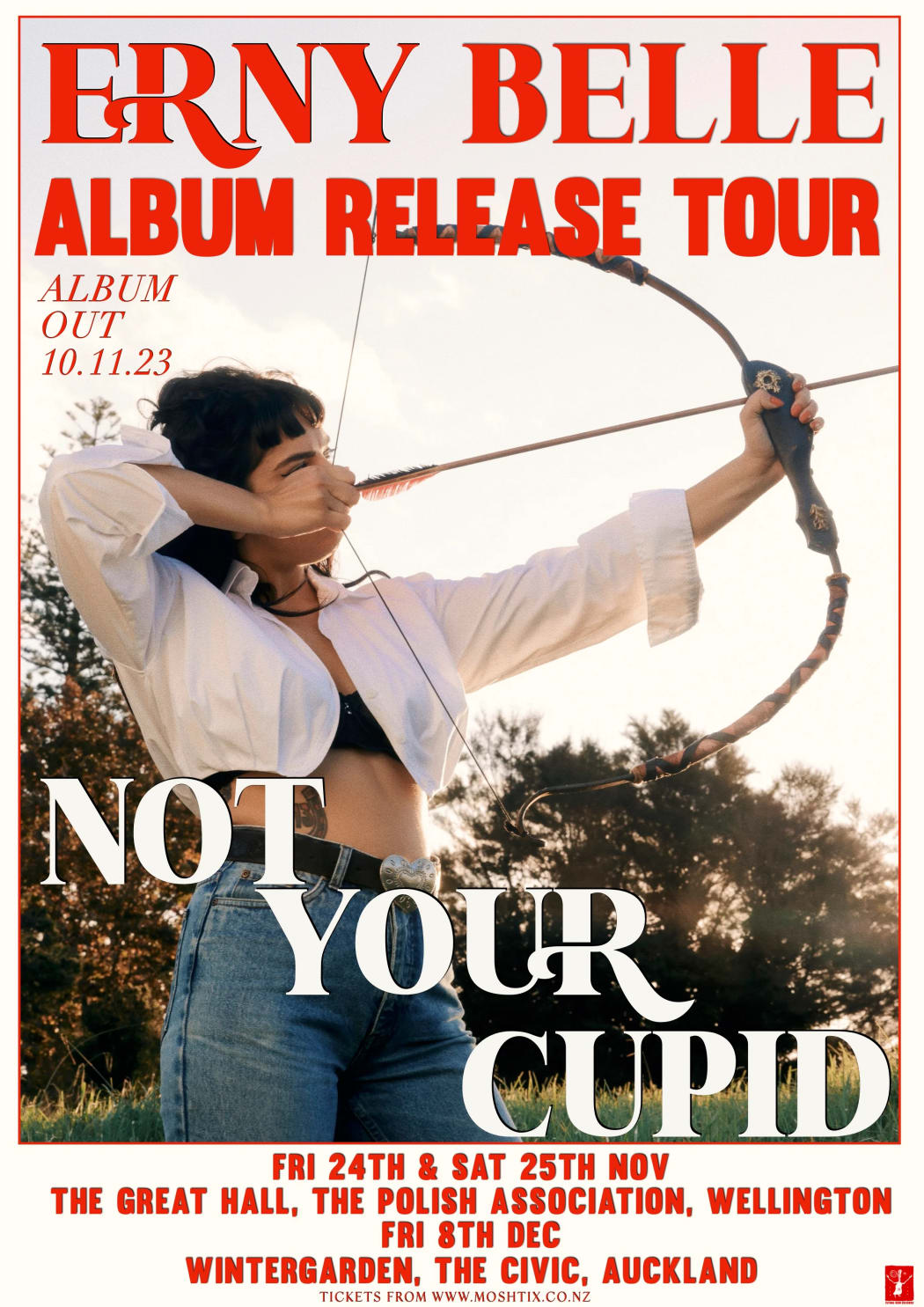 Erny Belle tour poster 2023