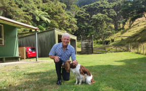 Phil Goff and Pip.