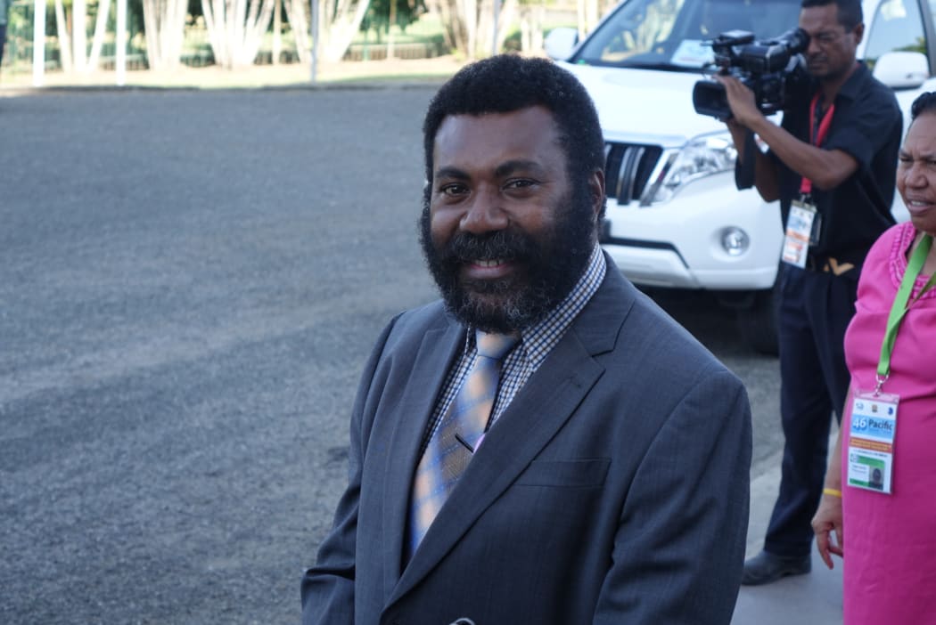 The speaker of the Papua New Guinea parliament, Theo Zurenuoc.