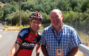 Graham Watson with Tour de France 2011 winner Cadel Evans