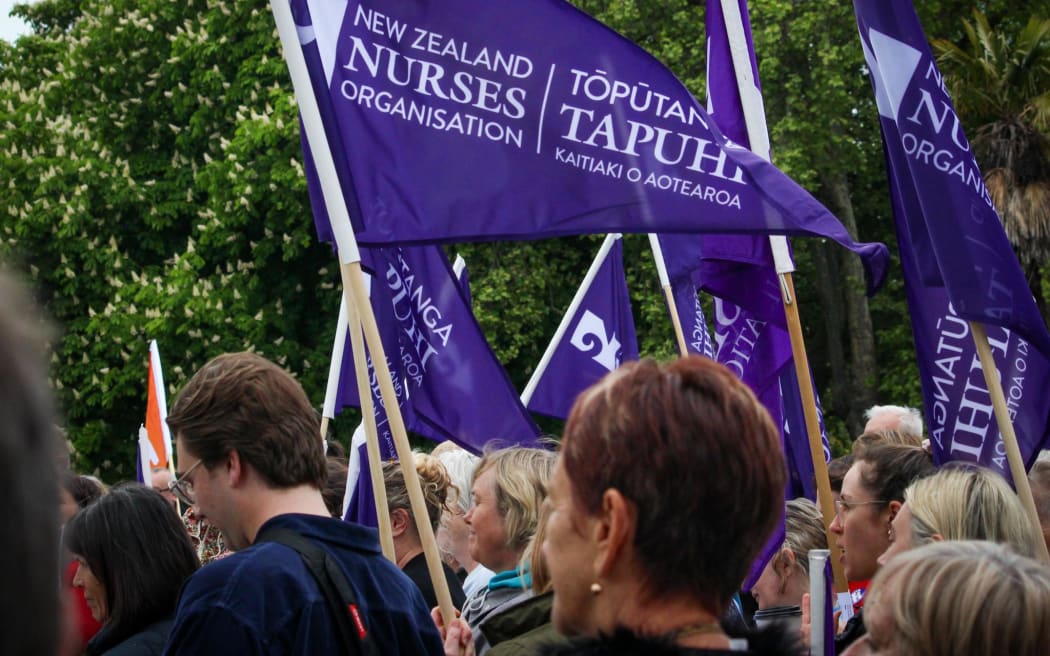 Nurses protest in Christchurch