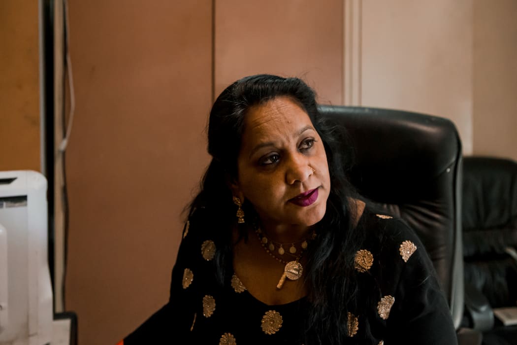 Halima Stewart at her business in Miramar